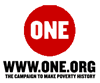 ONE: The campaign to make poverty history.